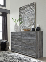 Baystorm Gray Full Panel Headboard, Dresser and Nightstand from Ashley - Luna Furniture