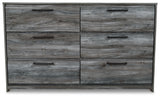 Baystorm Gray Full Panel Headboard, Dresser and Nightstand from Ashley - Luna Furniture