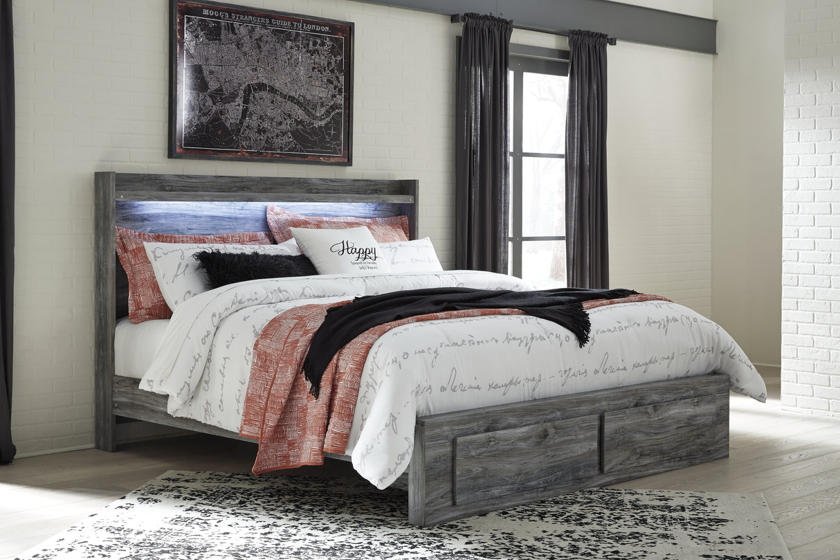 Baystorm Gray King Storage Bed, Dresser and 2 Nightstands from Ashley - Luna Furniture