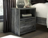 Baystorm Gray Twin Panel Headboard Bed, Dresser, Mirror and Nightstand from Ashley - Luna Furniture