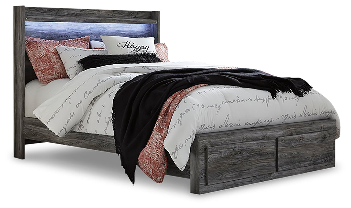 Baystorm Queen Panel Storage Bed and 2 Nightstands from Ashley - Luna Furniture