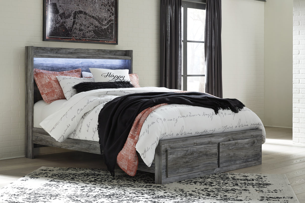 Baystorm Queen Panel Storage Bed and Nightstand from Ashley - Luna Furniture