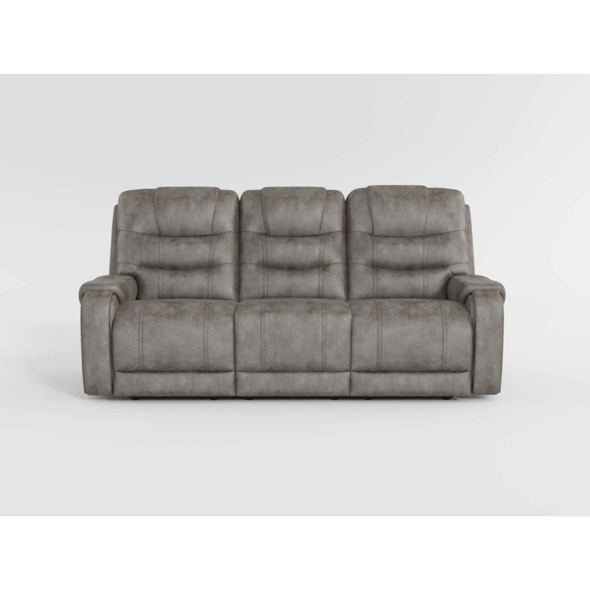 Oberon Dark Gray Double Reclining Sofa from Homelegance - Luna Furniture