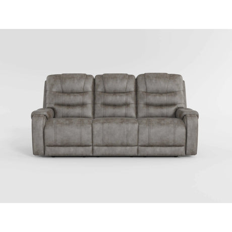 Oberon Dark Gray Double Reclining Sofa from Homelegance - Luna Furniture