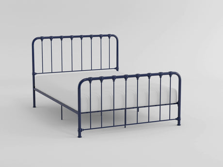 Bethany Blue Full Metal Platform Bed from Homelegance - Luna Furniture
