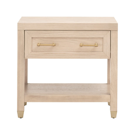 Stella 1-Drawer Nightstand in Light Honey Oak from Essentials For Living - Luna Furniture