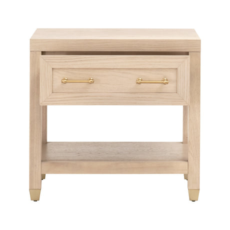 Stella 1-Drawer Nightstand in Light Honey Oak from Essentials For Living - Luna Furniture