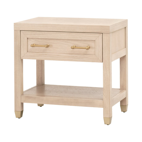 Stella 1-Drawer Nightstand in Light Honey Oak from Essentials For Living - Luna Furniture