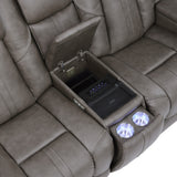 Daniel Gray 3-Piece Triple Power Leather Reclining Home Theater Set from Steve Silver - Luna Furniture