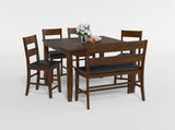 Mantello Cherry 5-Piece Extendable Counter Height Set