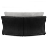 Beachcroft Black/Light Gray 5-Piece Outdoor Sectional from Ashley - Luna Furniture
