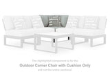 Beachloft 5-Piece Outdoor Sectional with Ottoman in Black/Gray from Ashley - Luna Furniture