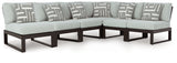 Beachloft Black 6-Piece Outdoor Sectional from Ashley - Luna Furniture