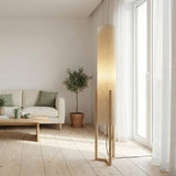 Ethos Floor Lamp Oak and Natural from Ashcroft Furniture - Luna Furniture