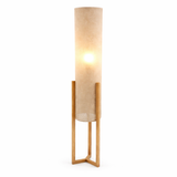 Ethos Floor Lamp Oak and Natural from Ashcroft Furniture - Luna Furniture
