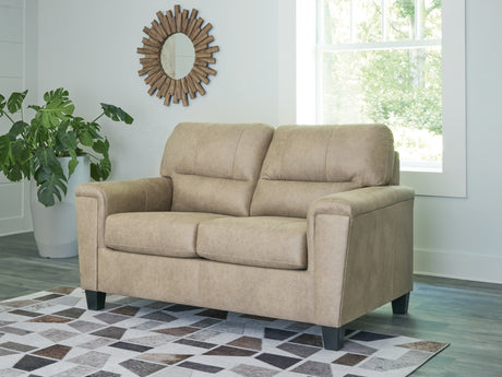 Beamer Sand Loveseat from Ashley - Luna Furniture