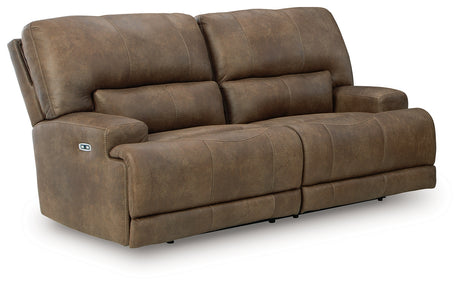 Beckley Place Earth Power Reclining Sofa from Ashley - Luna Furniture