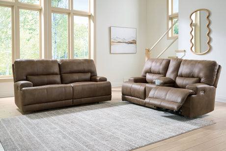 Beckley Place Sofa and Loveseat in Earth from Ashley - Luna Furniture