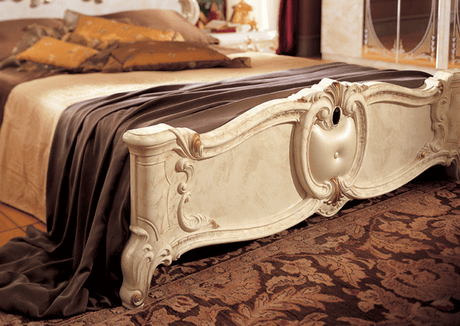 Barocco Ivory King Bed from ESF Furniture - Luna Furniture