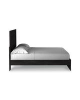 Belachime King Panel Bed with Dresser in Charcoal from Ashley - Luna Furniture