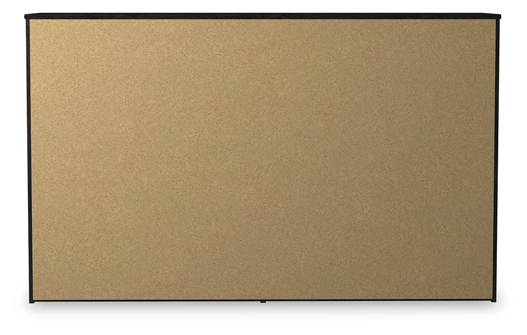 Belachime Twin Panel Bed with Dresser in Charcoal from Ashley - Luna Furniture