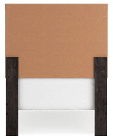 Belachime Twin Panel Bed with Mirrored Dresser and 2 Nightstands in Charcoal from Ashley - Luna Furniture