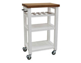 Belden Kitchen Cart, White from Steve Silver - Luna Furniture