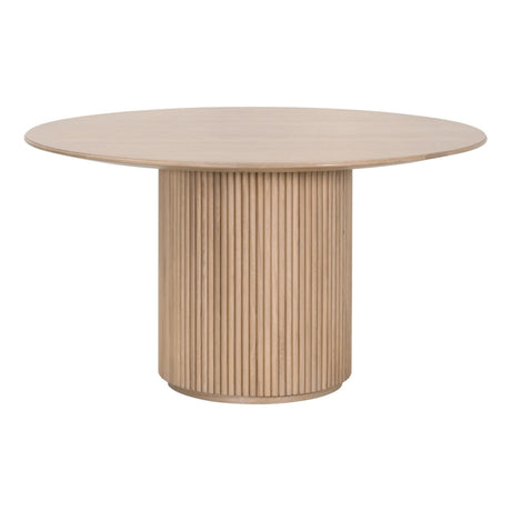 Belfast 54" Round Dining Table in Natural Oak from Essentials For Living - Luna Furniture