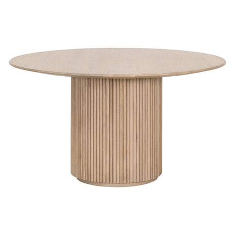 Belfast 54" Round Dining Table in Natural Oak from Essentials For Living - Luna Furniture