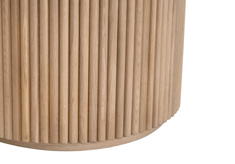 Belfast 54" Round Dining Table in Natural Oak from Essentials For Living - Luna Furniture