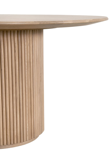 Belfast 54" Round Dining Table in Natural Oak from Essentials For Living - Luna Furniture