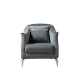 Belinda Gray Velvet Chair from Nova Furniture - Luna Furniture