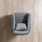 Belinda Gray Velvet Chair from Nova Furniture - Luna Furniture