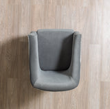 Belinda Gray Velvet Chair from Nova Furniture - Luna Furniture