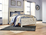 Bellaby Queen Panel Bed with Mattress in Whitewash from Ashley - Luna Furniture