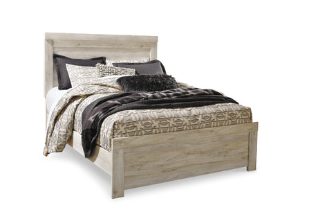 Bellaby Whitewash Queen Panel Bed with Mirrored Dresser and 2 Nightstands from Ashley Furniture - Luna Furniture