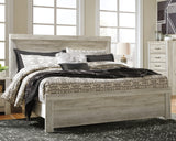 Bellaby Whitewash King Panel Bed, Dresser, Mirror, Chest and 2 Nightstands from Ashley - Luna Furniture