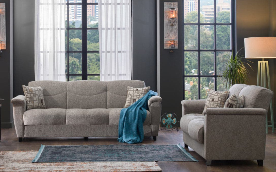 Aspen Aristo Light Brown Living Room Set from Bellona - Luna Furniture