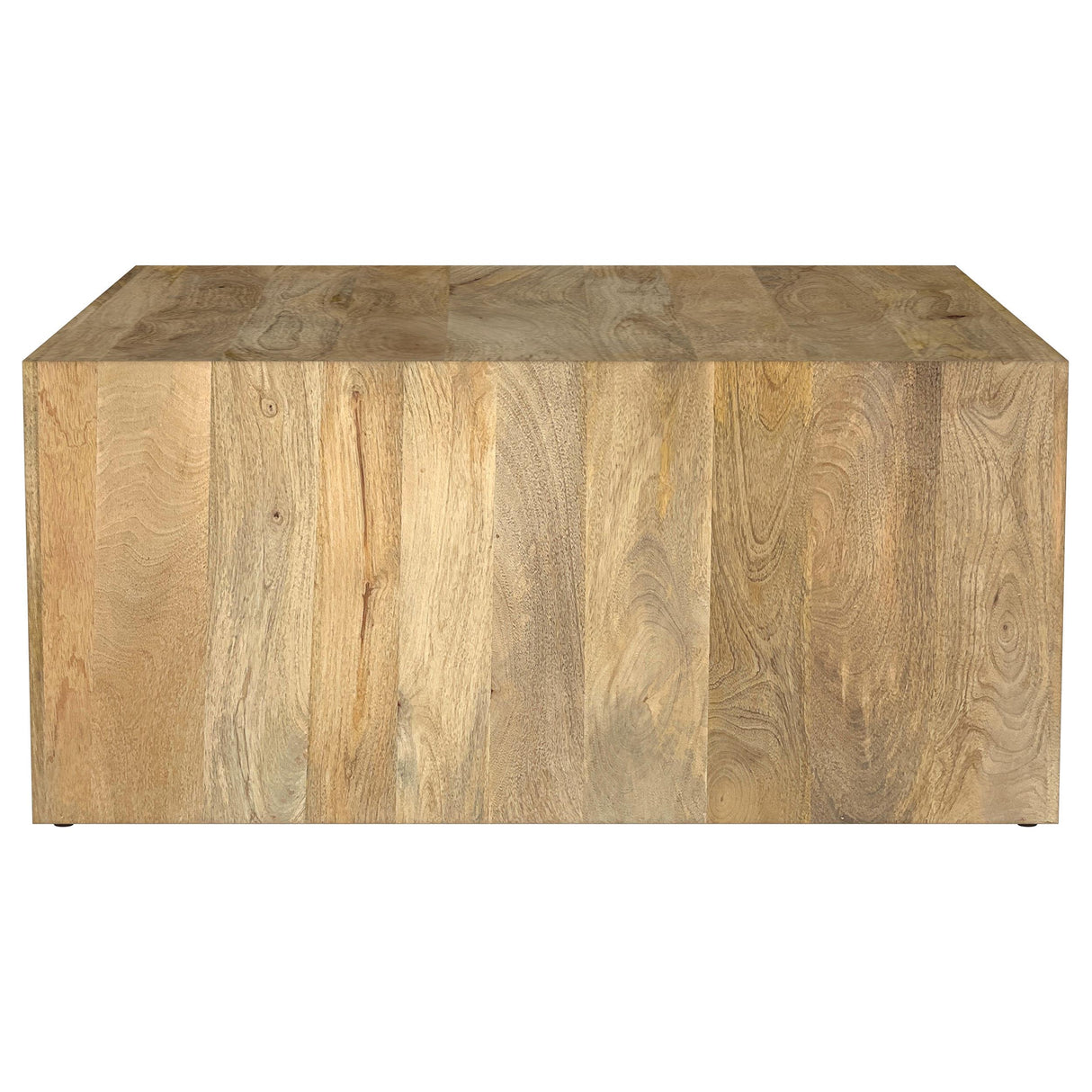 Benton Natural Square Solid Mango Wood Coffee Table from Coaster - Luna Furniture