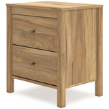 Bermacy Queen Panel Headboard with Dresser and 2 Nightstands in Light Brown from Ashley - Luna Furniture