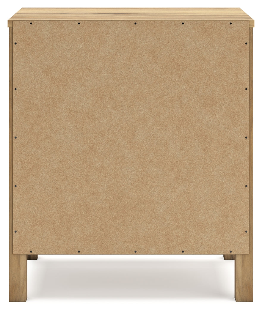 Bermacy Queen Platform Bed with Dresser and 2 Nightstands in Light Brown from Ashley - Luna Furniture