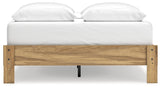 Bermacy Queen Platform Bed with Dresser and 2 Nightstands in Light Brown from Ashley - Luna Furniture