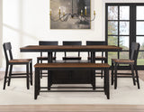 Bermuda Black/Dark Acacia Counter Height Dining Set from Steve Silver - Luna Furniture