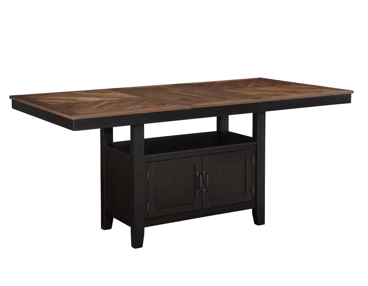 Bermuda Black/Dark Acacia Counter Height Dining Set from Steve Silver - Luna Furniture