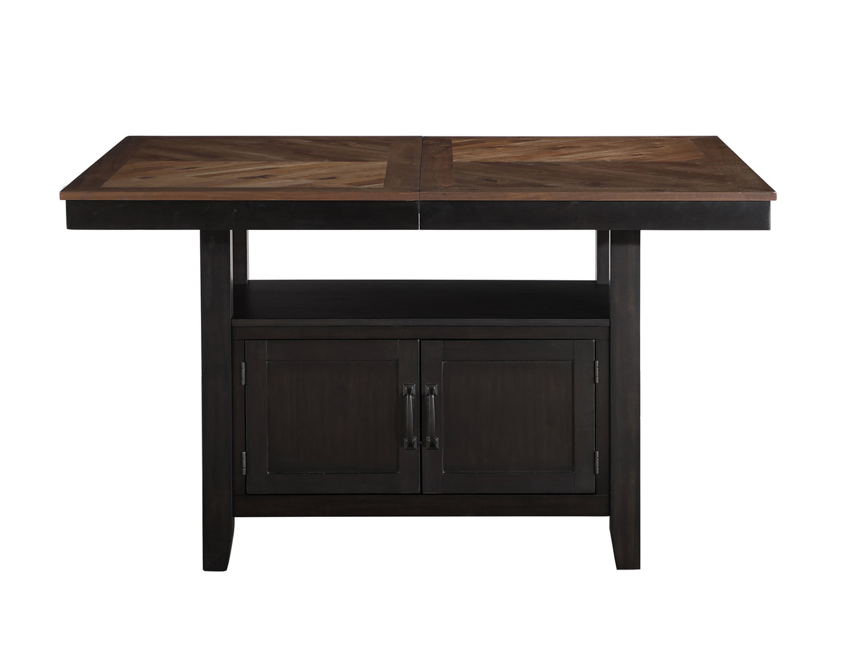 Bermuda Black/Dark Acacia Counter Height Dining Set from Steve Silver - Luna Furniture