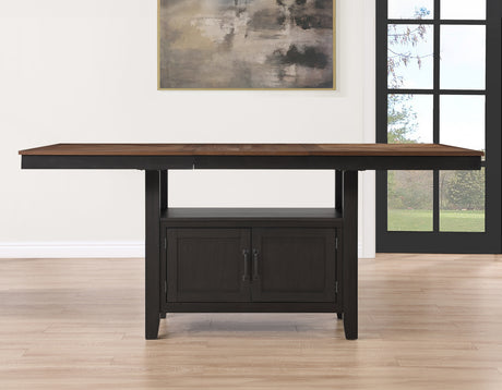 Bermuda Black/Dark Acacia Counter Height Dining Set from Steve Silver - Luna Furniture
