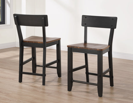 Bermuda Black/Dark Acacia Counter Height Dining Set from Steve Silver - Luna Furniture