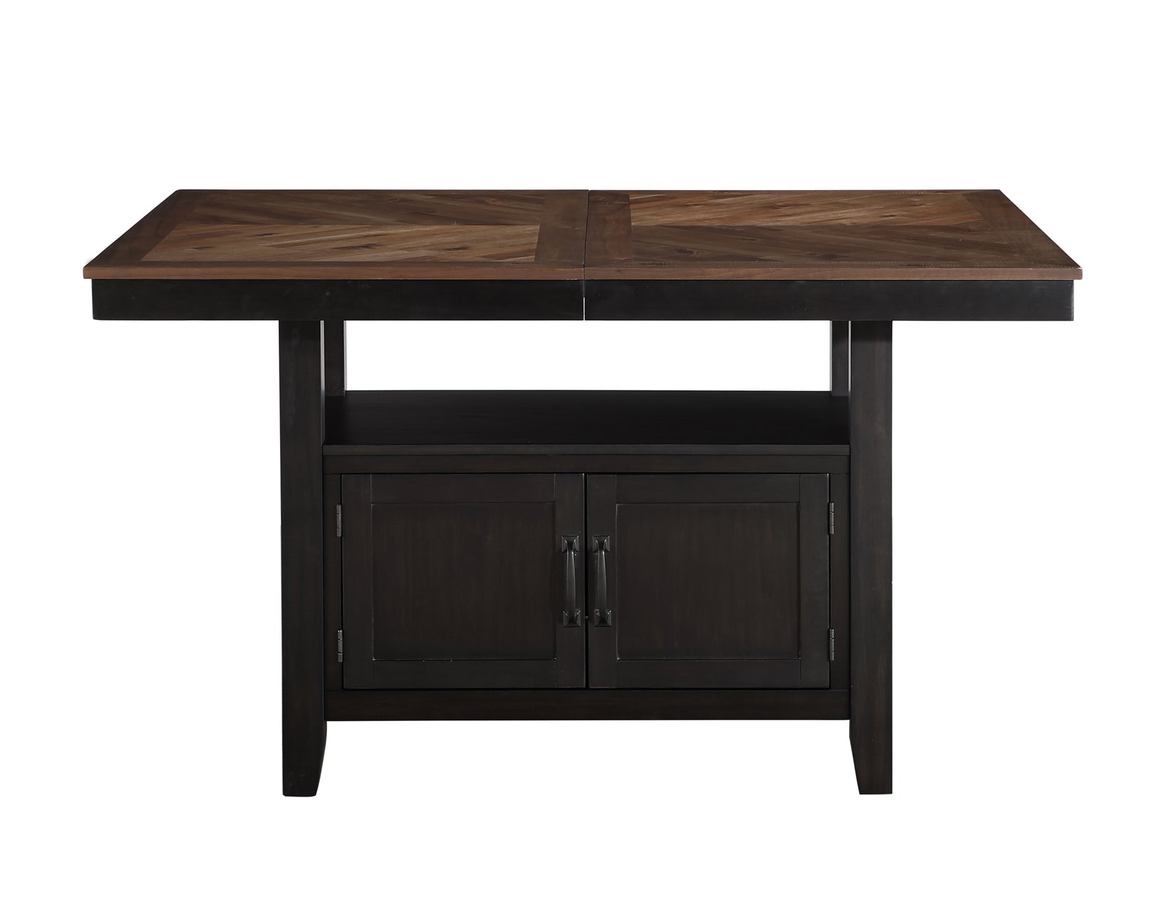 Bermuda 60-80″ Storage Counter Table with 20″ Leaf – Luna Furniture