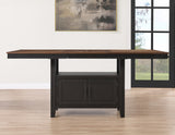 Bermuda 60-80″ Storage Counter Table with 20″ Leaf from Steve Silver - Luna Furniture