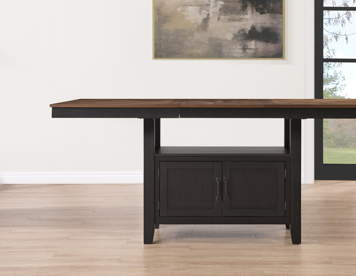 Bermuda 60-80″ Storage Counter Table with 20″ Leaf from Steve Silver - Luna Furniture